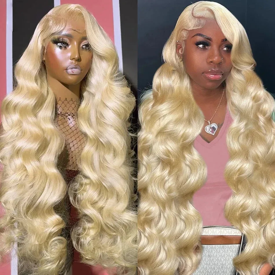 HD Transparent Honey Blonde Body Wave Wig