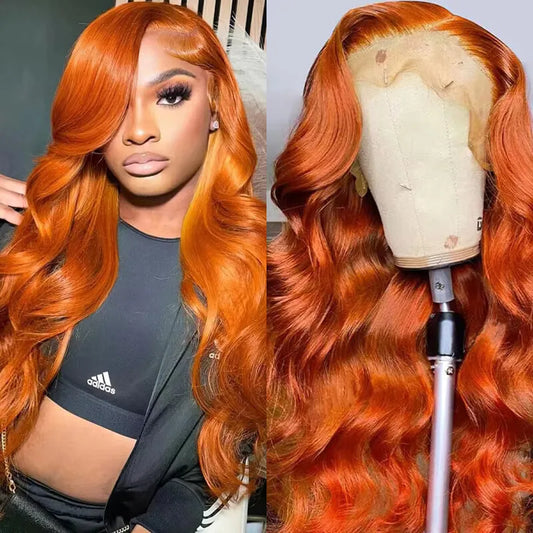 Ginger Orange Body Wave Lace Wig