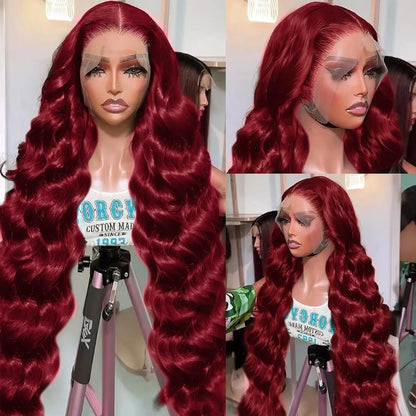 Burgundy Body Wave Lace Wig