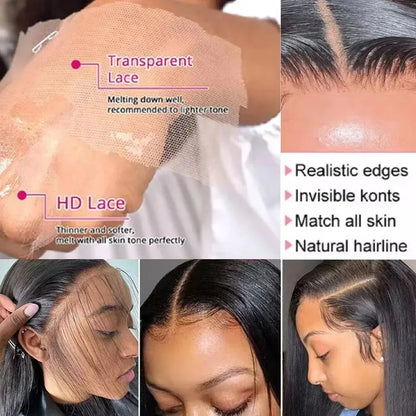 40 Inch HD Transparent Lace Wig