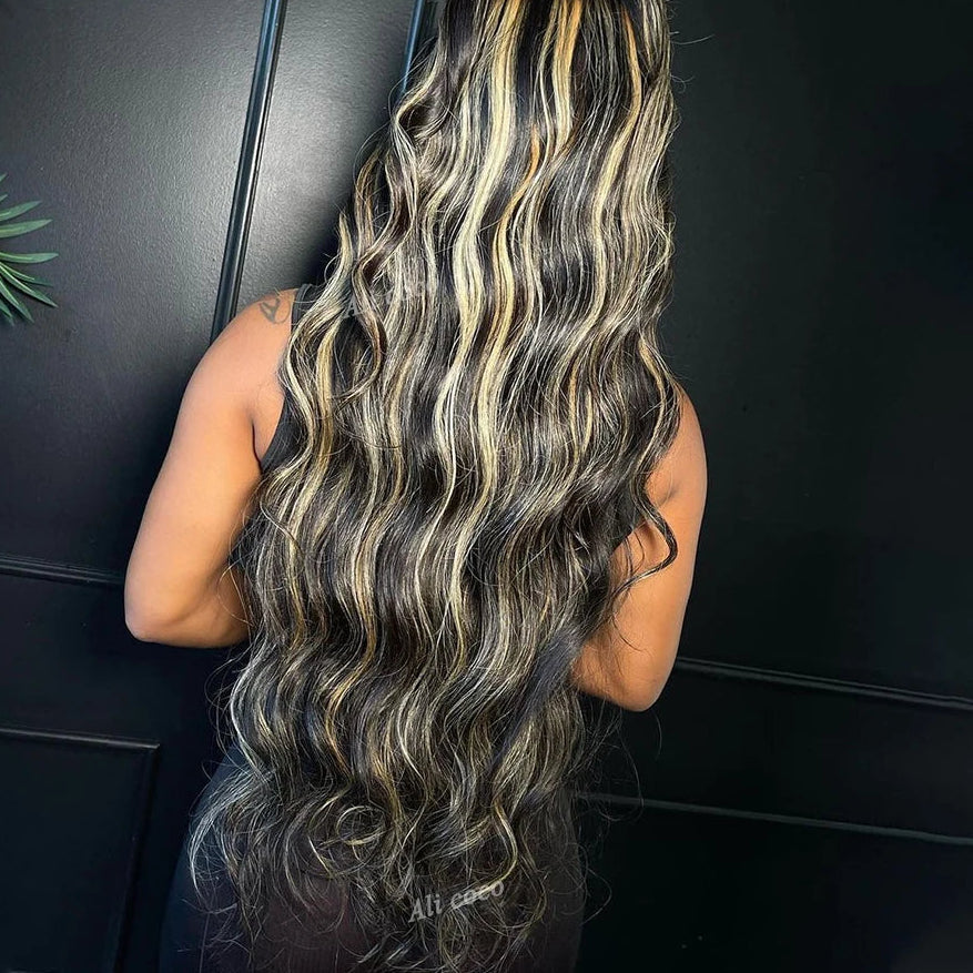 Blonde Highlight Body Wave Lace Wig