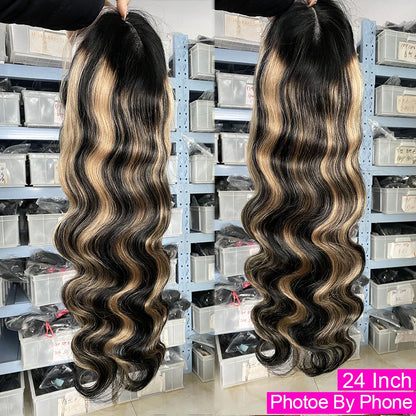 Blonde Highlight Body Wave Lace Wig