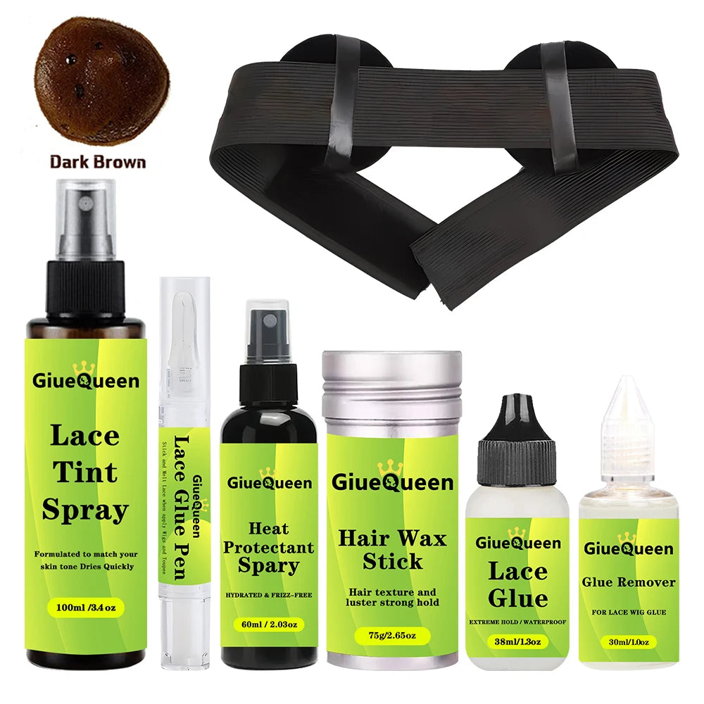 8pcs Wig Install Kit with Glue