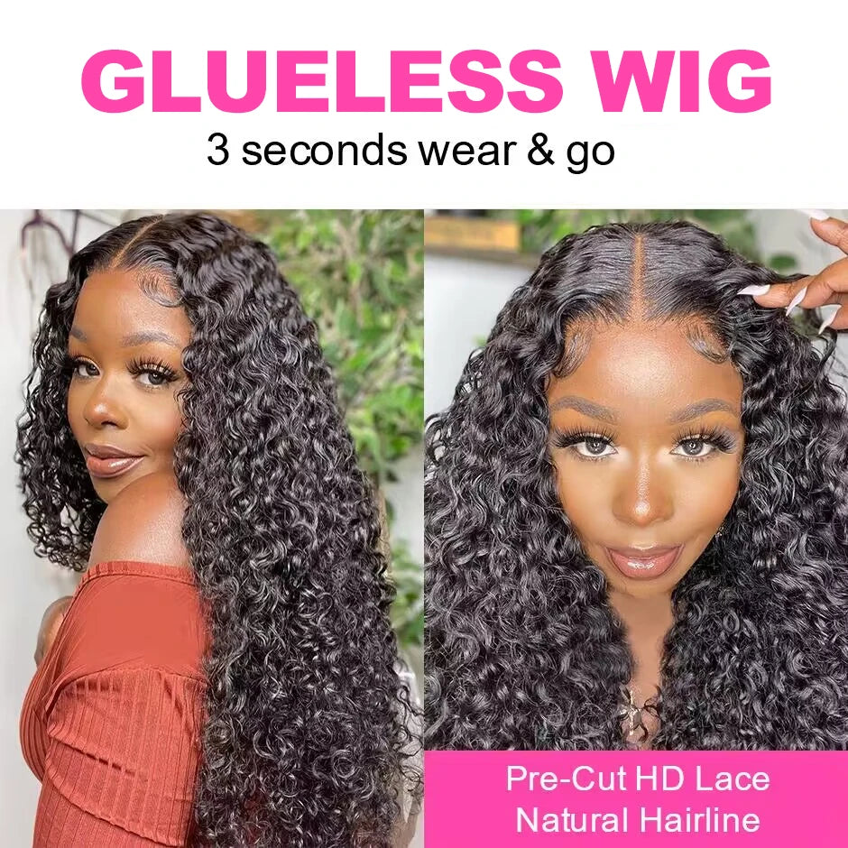 Water Wave Glueless Curly Wig