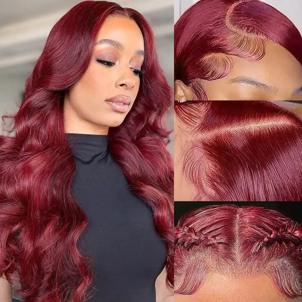 Burgundy Body Wave Lace Wig