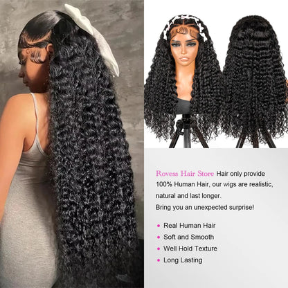 Transparent Deep Water Wave Lace Frontal Wig