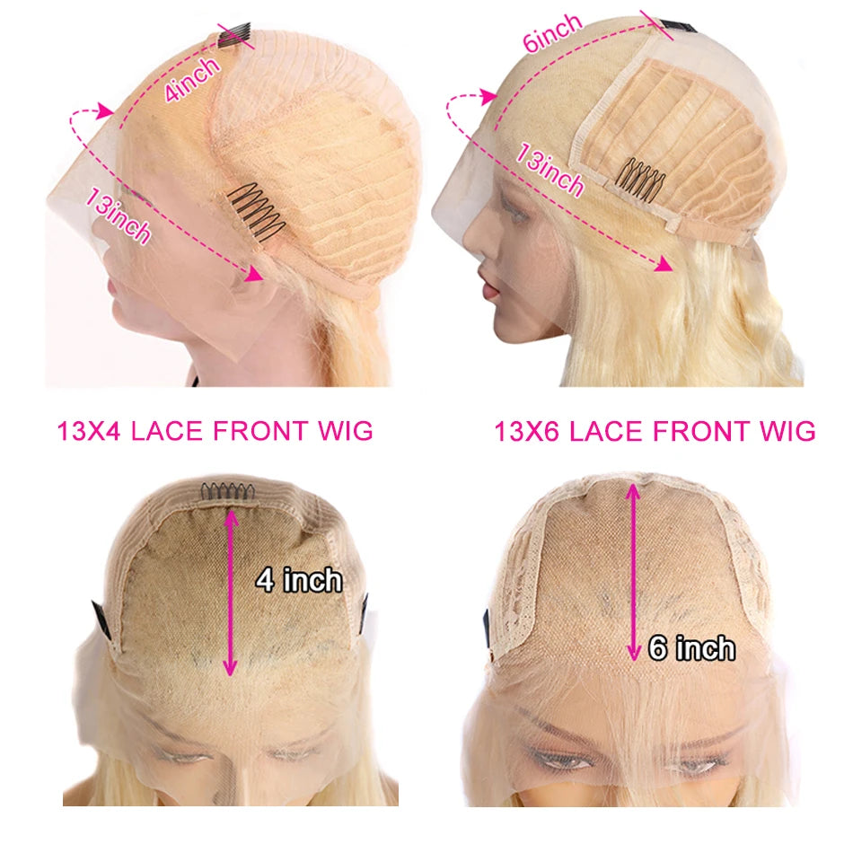 HD Transparent Blonde Lace Front Wig